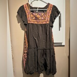 Free People Day Glow Embroidered Dress